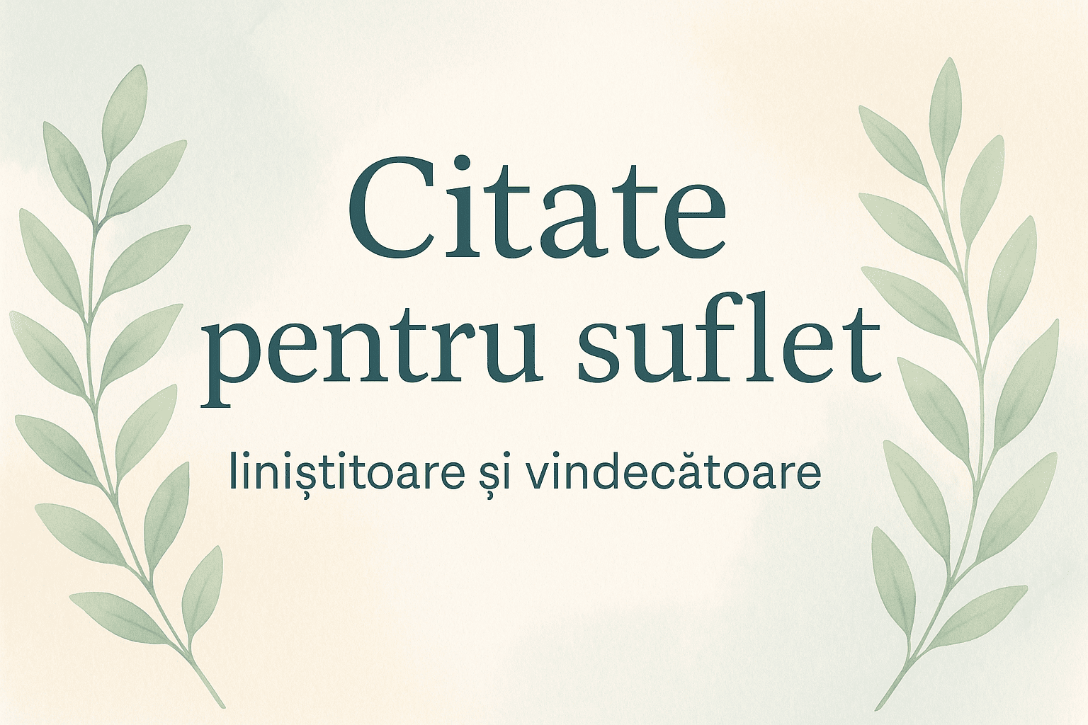 Reflexie pentru suflet citate inspiratie si vindecare.